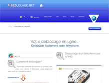 Tablet Screenshot of deblocage.net